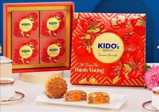kido thu thịnh vượng - đỏ - bánh trung thu kido cần thơ