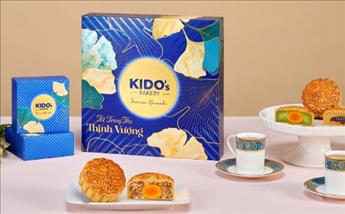 kido thu thịnh vượng - xanh - bánh trung thu kido cần thơ