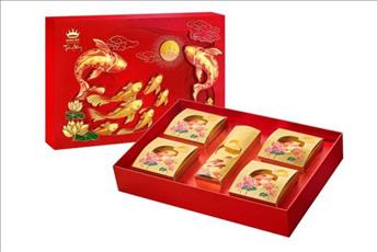 trăng vàng hoàng kim vinh hiển đỏ - bánh trung thu kinh đô cần thơ